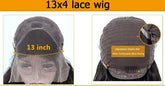 Deep Wave Human Hair Wig HD transparent lace frontal for women