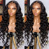 Loose Wave Human Hair Wig with transparent lace front