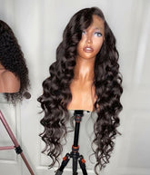 Loose Wave Human Hair Wig full density lace wig