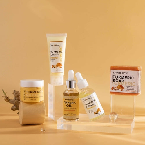 Turmeric Skincare Kit beauty products for daily facial care