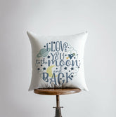 Moon and Back Pillow Cover romantic decorative throw pillow