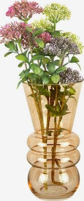 Hand Blown Glass Vase Art Deco home decor centerpiece