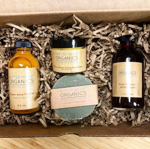 Organic Acne Treatment skincare bundle for clear skin