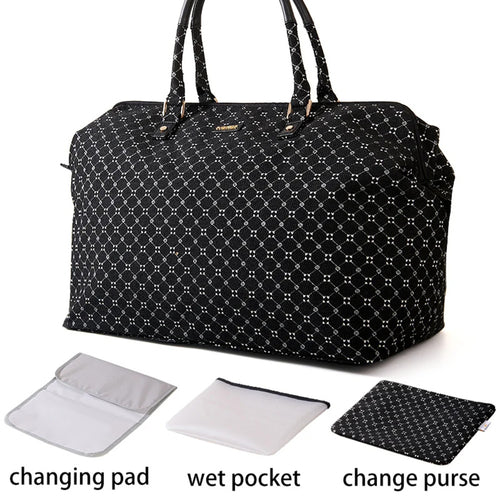 Travel Duffle Bag with insulated bottle pockets