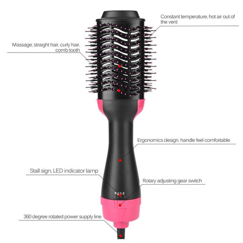 Hot Hair Brush Dryer with ionic technology