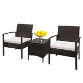 Rattan Sofa Set with coffee table for patio furniture