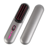 Cordless Hair Straightener Brush rechargeable mini styler