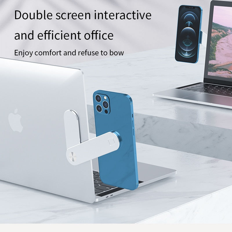 Lovebay Universal Tablet Phone Holder Desk Laptop Stand Magnetic Screen Support Side Mount Connect Tablet Bracket Dual Monitor