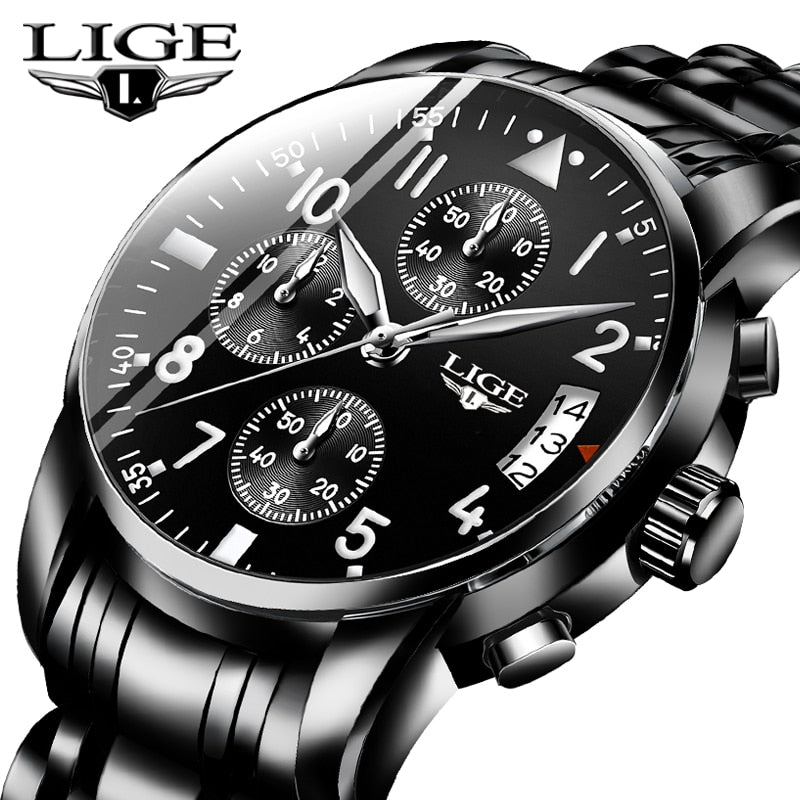 Relogio Masculino Mens Watches Waterproof Quartz Business Watch LIGE Top Brand Luxury Men Casual Sport Watch Male Relojes Hombre