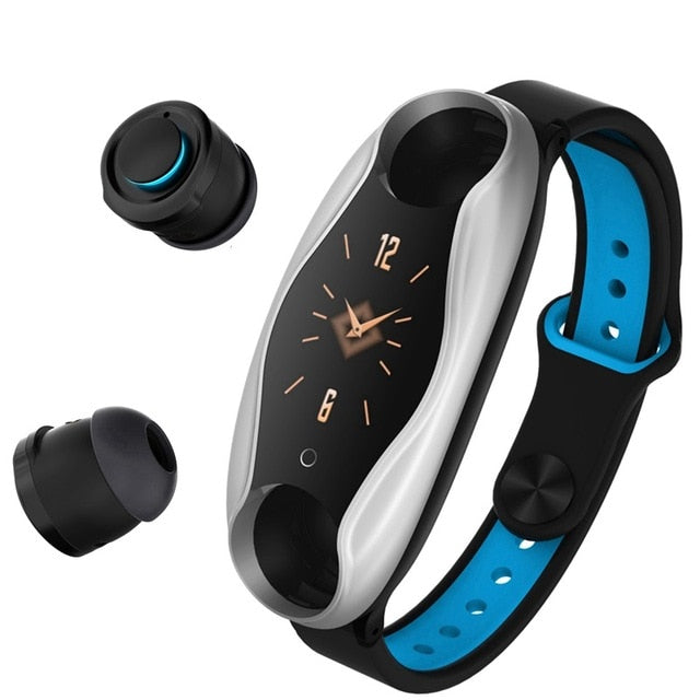 Newest LT04 TWS Bluetooth Earphone 2 In 1 T90 Fitness Bracelet  Bluetooth 5.0 Chip IP67 Waterproof Sport Smart Watch Men Women