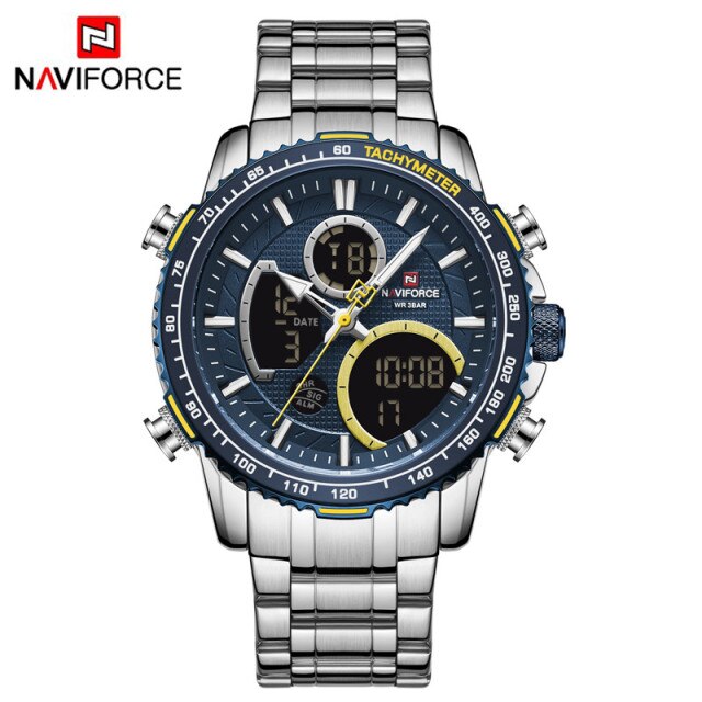 NAVIFORCE Men Watch Luxury Brand Sport Style Watches Mens Chronograph Quartz Wristwatch Male Waterproof Clock Relogio Masculino