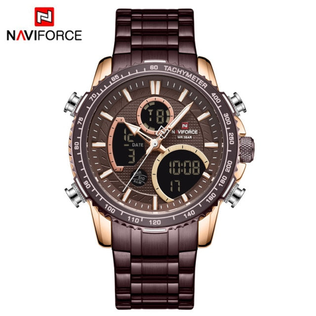 NAVIFORCE Men Watch Luxury Brand Sport Style Watches Mens Chronograph Quartz Wristwatch Male Waterproof Clock Relogio Masculino