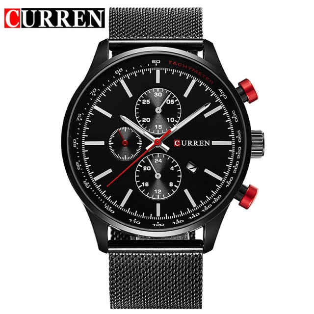 Fashion Watch men Luxury top brand steel men watch waterproof Wristwatch Men Clock quartz watch gold sports casual CURREN 8227