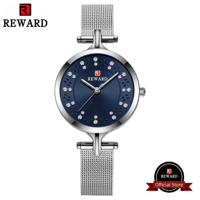 Hot Reward Women Wristwatch Fashion Luxury Quartz Watch Waterproof Stainless Steel Ladies Girls Timepiece Wrist Watch for Female