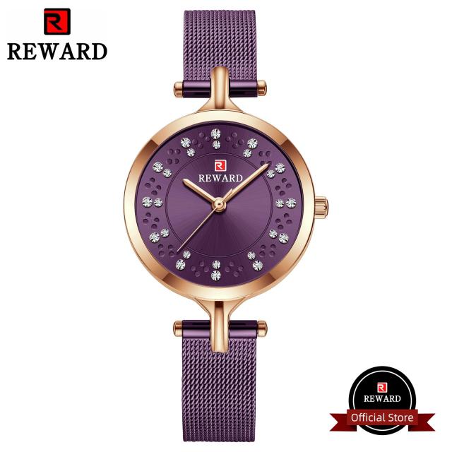 Hot Reward Women Wristwatch Fashion Luxury Quartz Watch Waterproof Stainless Steel Ladies Girls Timepiece Wrist Watch for Female