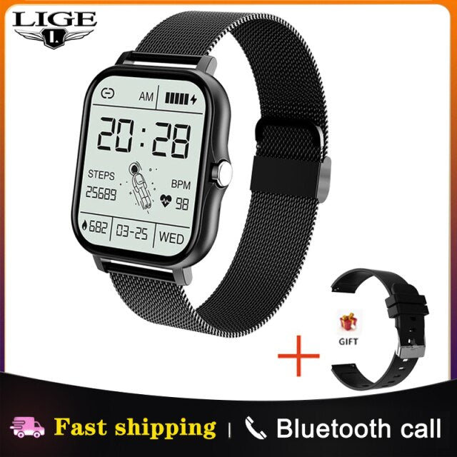 2021 New Fashion Smart Watch Women Men Heart Rate IP68 Waterproof Bluetooth Call Smartwatch Ladies Sports Multifunction Watches