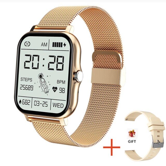 LIGE 2021 New Smart Watch Women Men Bluetooth Call Fitness Tracking Heart Rate Custom Dial Sports Waterproof Women's Smartwatch