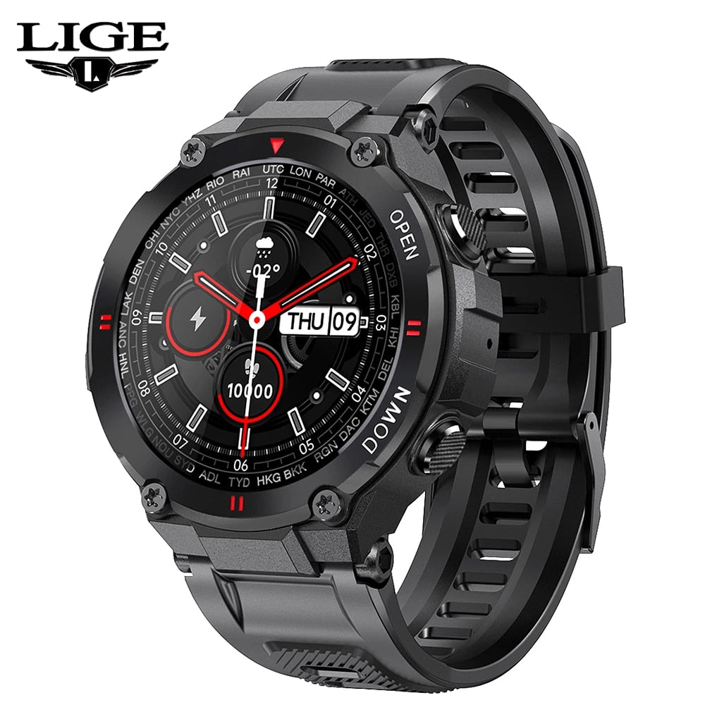 LIGE 2021 New Smart Watch Men Sport Fitness Bluetooth Call Multifunction Music Control Alarm Clock Reminder Women Smartwatch Men