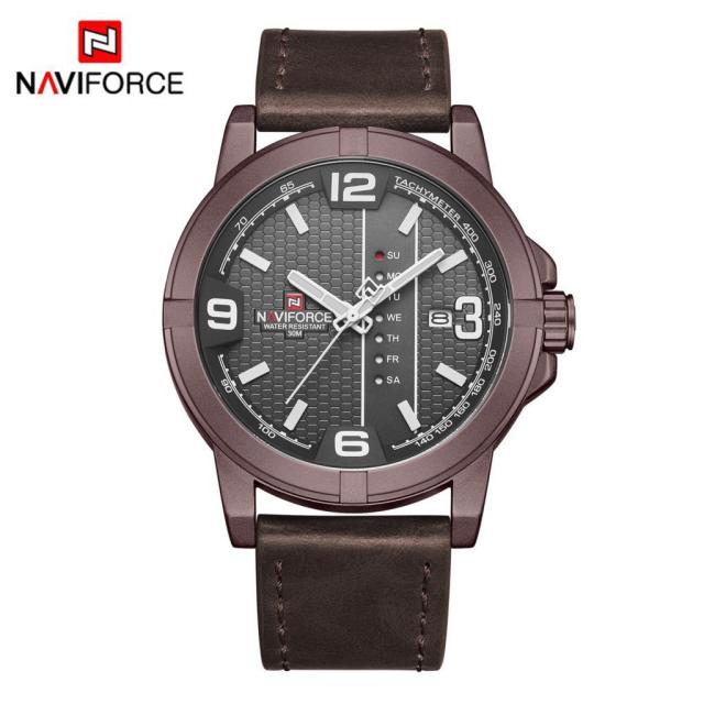 2019 Luxury Brand NAVIFORCE Date Quartz Watch Men Casual Military Sports Watches Leather Wristwatch Male Relogio Masculino Clock