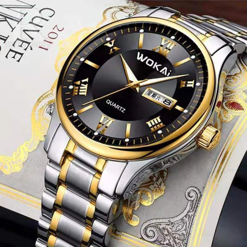 WOKAi DESIGN HighMineral Glass 40MM Ceramic GMT Mechanical Watches 30m Waterproof Classic Fashion Luxury Automatic Watch For Men