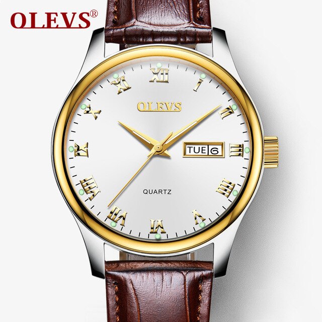 OLEVS Men watches women Top brand Luxury Couple watch Auto date week Clock Stainless steel fashion waterproof watch relogio saat