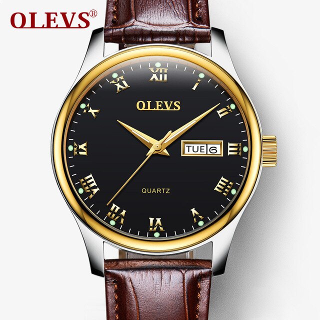 OLEVS Men watches women Top brand Luxury Couple watch Auto date week Clock Stainless steel fashion waterproof watch relogio saat